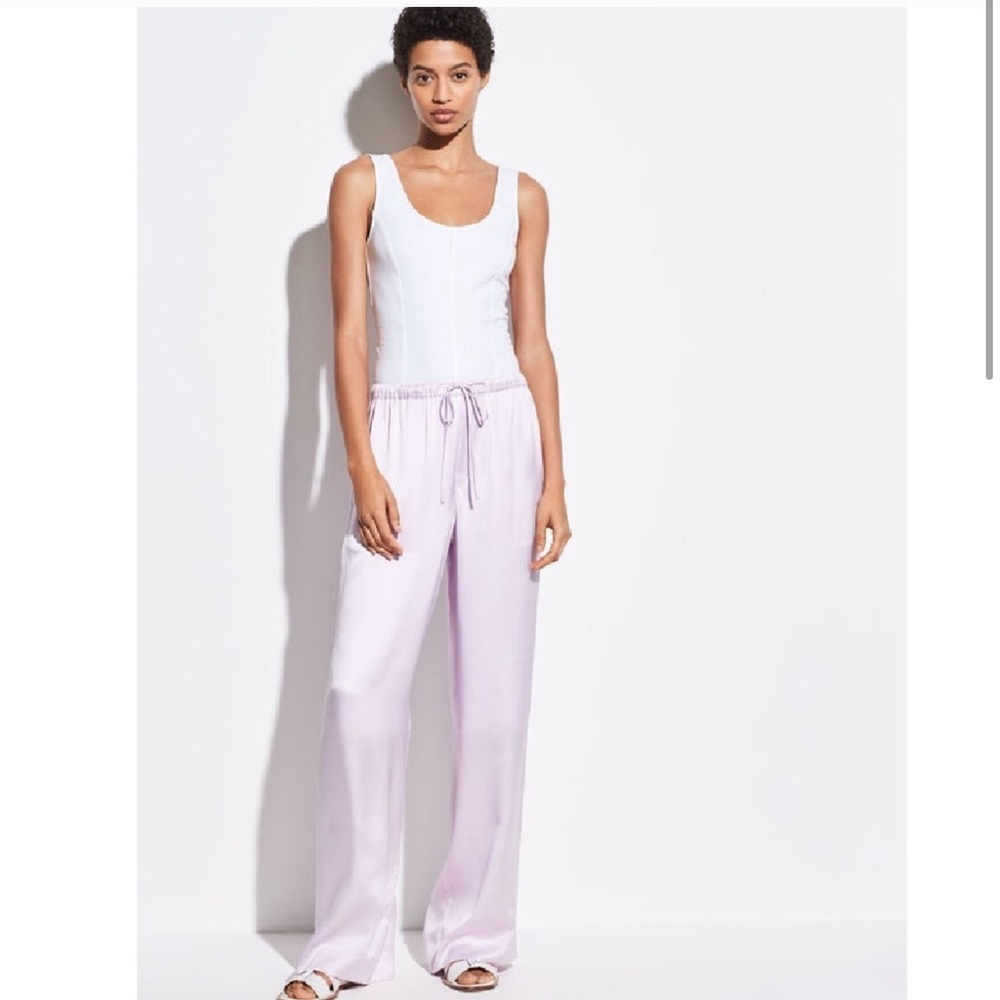 Vince White Cotton/Spandex Bodysuit.